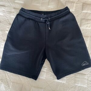 River Island Men's Black Drawstring Shorts